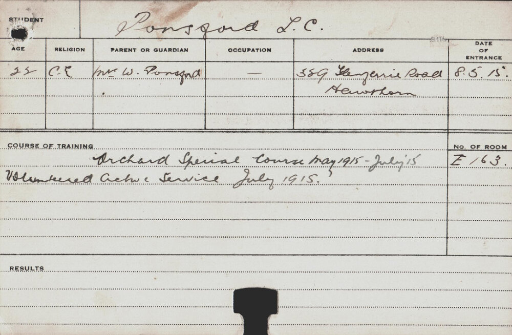 PONSFORD, LC (Special Course - Orchard)