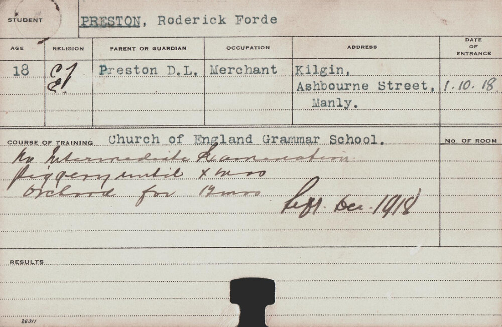 PRESTON, Roderick Forde (Piggery &amp; Orchard)