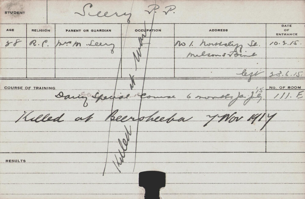 SEERY, PP (Special Course - Dairy)