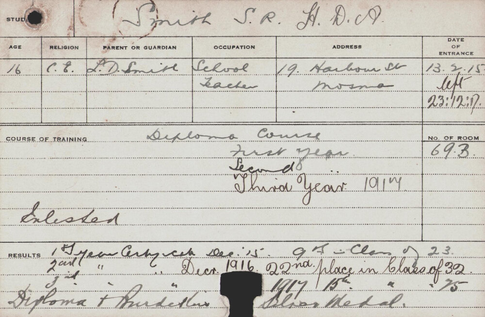 SMITH, SR (Hawkesbury Diploma of Agriculture (HDA))