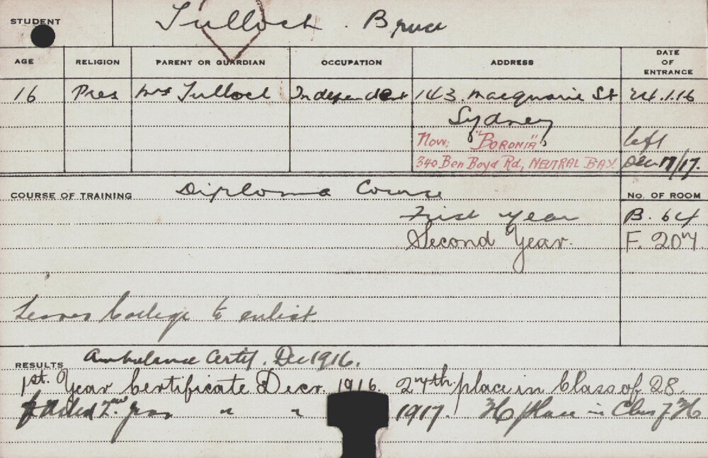 Tulloch, Bruce (Diploma Course)