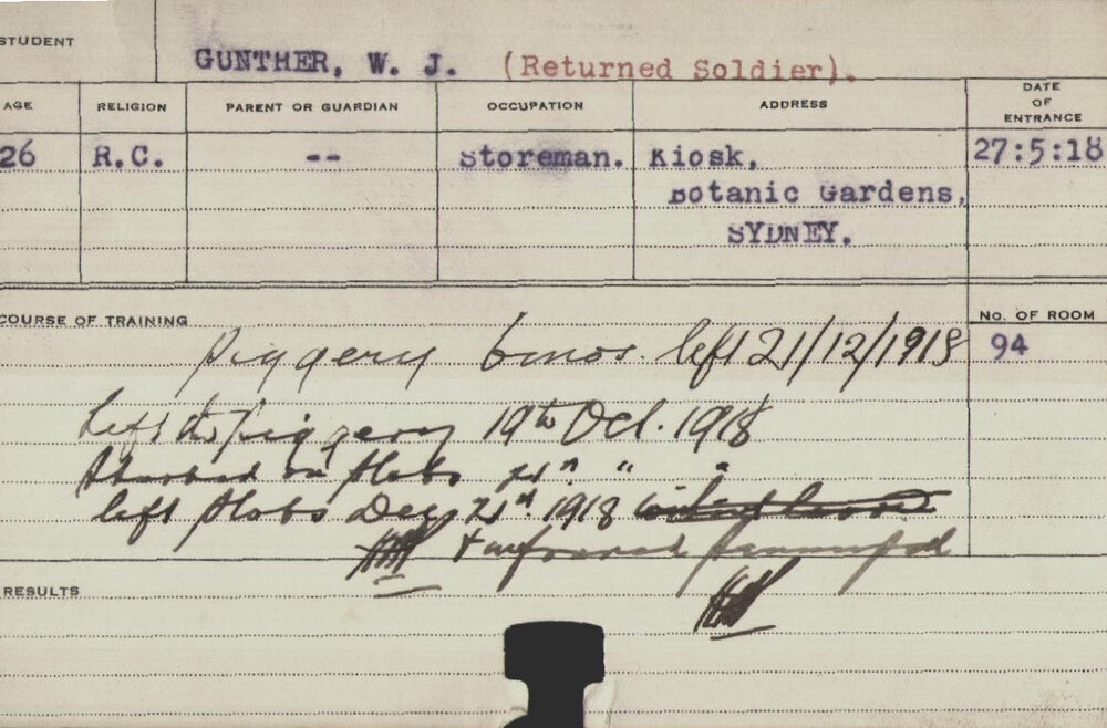 Gunther, WJ (Short Course - Piggery &amp; Plots)