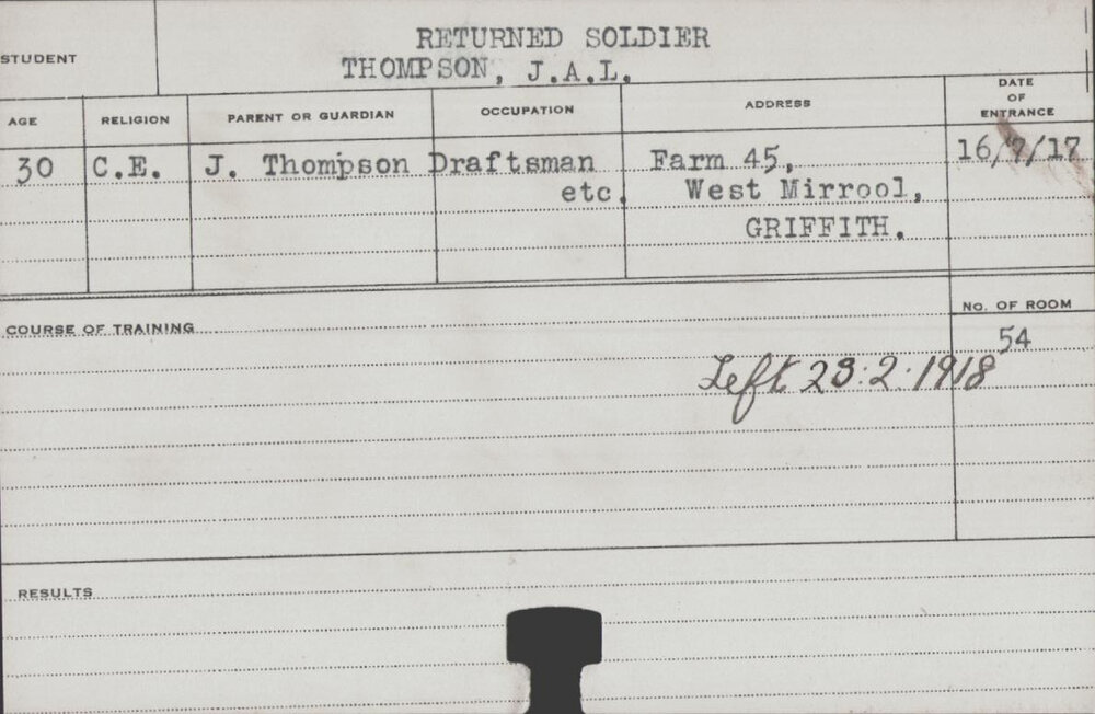 THOMPSON, JAL