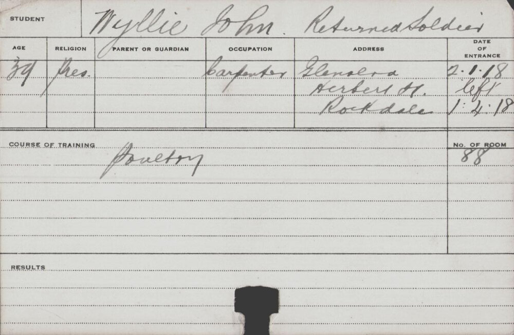 Wyllie, John (Short Course - Poultry)