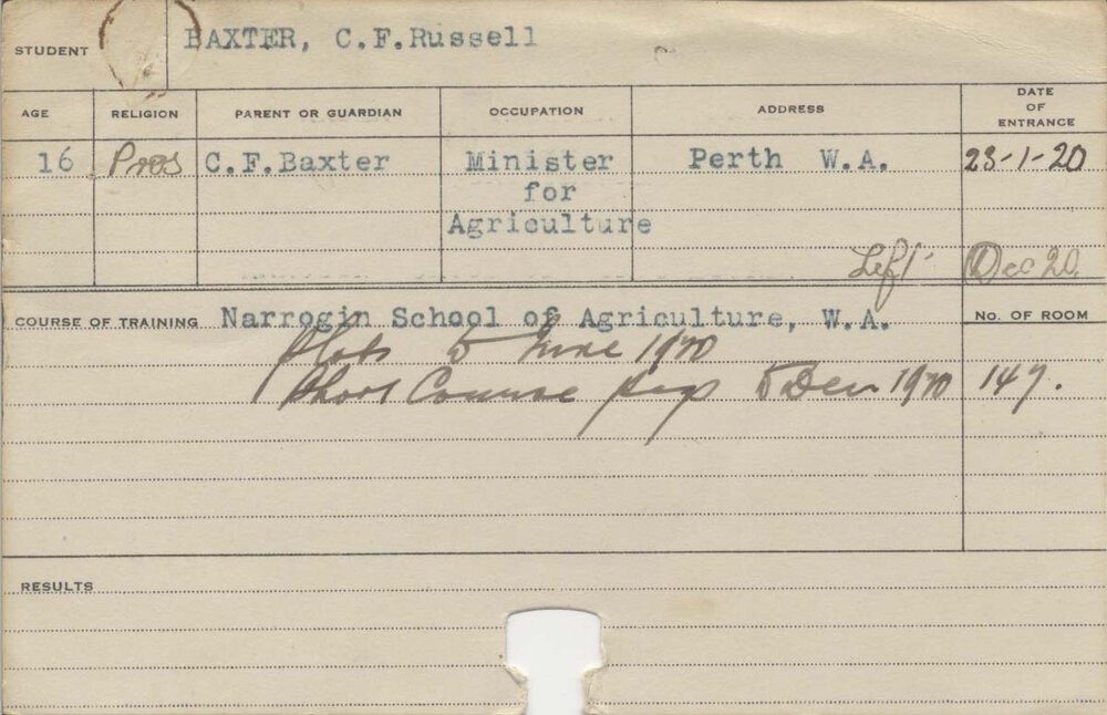 BAXTER, C F Russell (Short Course - Plots &amp; Pigs)