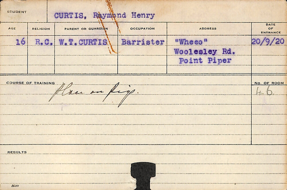 CURTIS, Raymond Henry (Piggery)