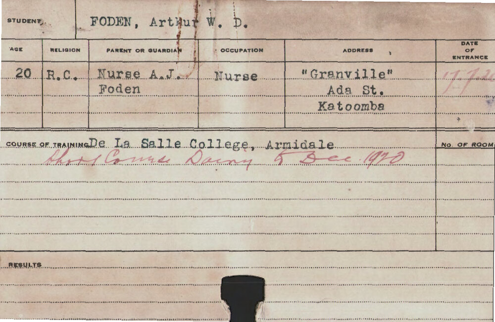 FODEN, Arthur WD (Short Course - Dairy)