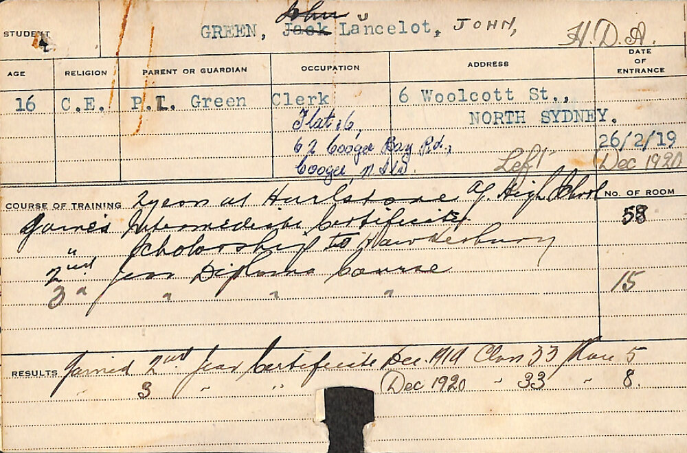 GREEN, John Lancelot (Hawkesbury Diploma of Agriculture (HDA))