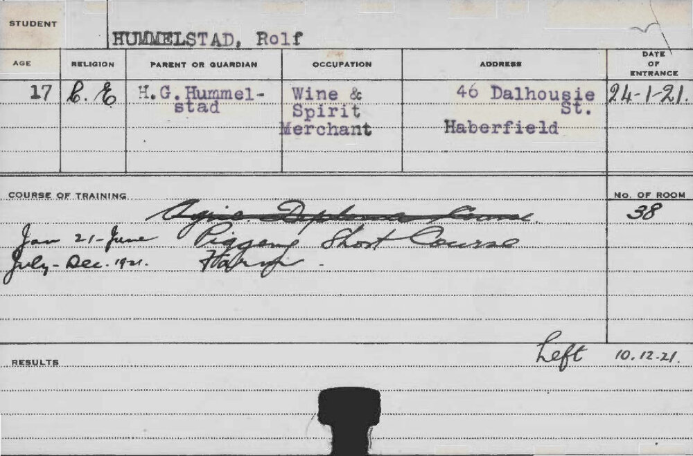 HUMMELSTAD, Rolf (Short course - Piggery &amp; Farm)