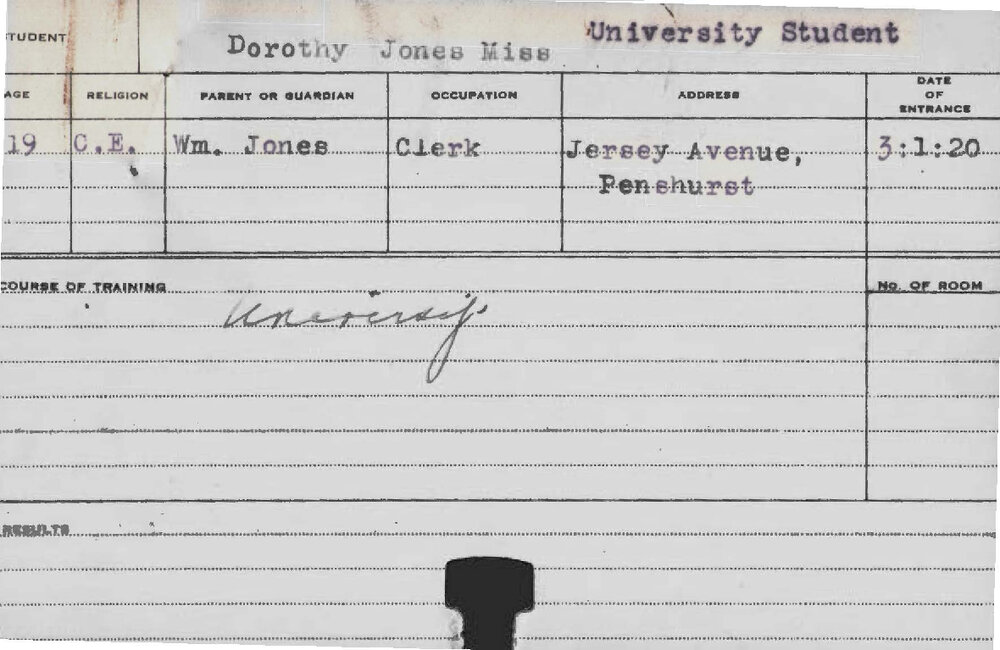 JONES, Dorothy (Hawkesbury Diploma of Agriculture (HDA))