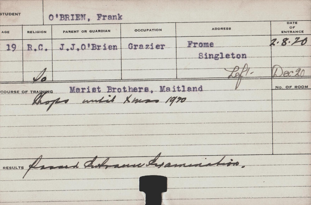 O'BRIEN, Frank (Shops)