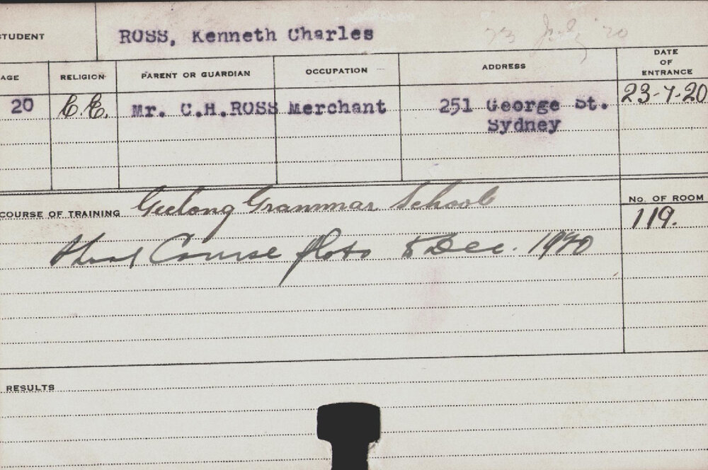 ROSS, Kenneth Charles (Short Course - Plots)
