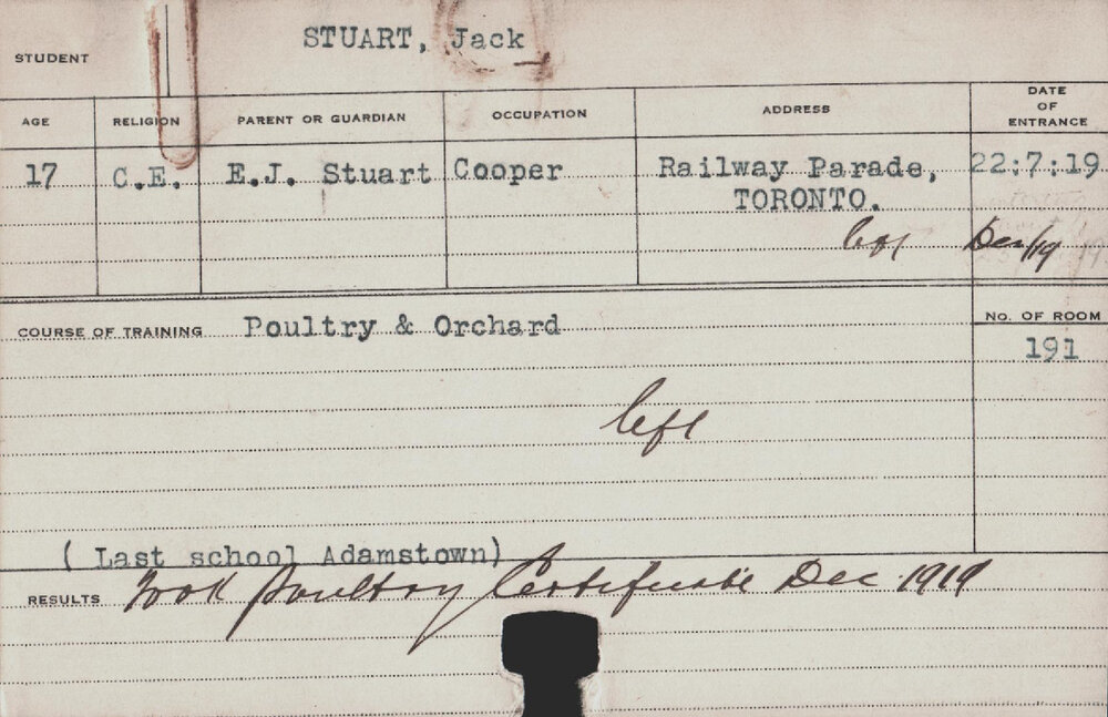 Stuart, Jack (Certificate - Poultry &amp; Orchard)