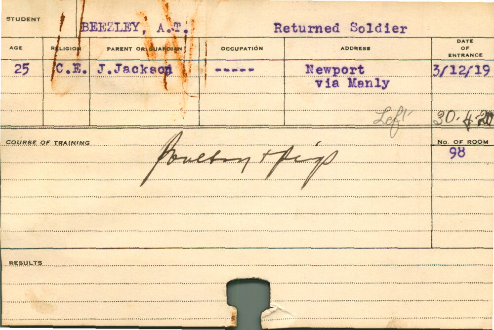 BEEZLEY, AT (Short Course - Poultry &amp; Pigs)