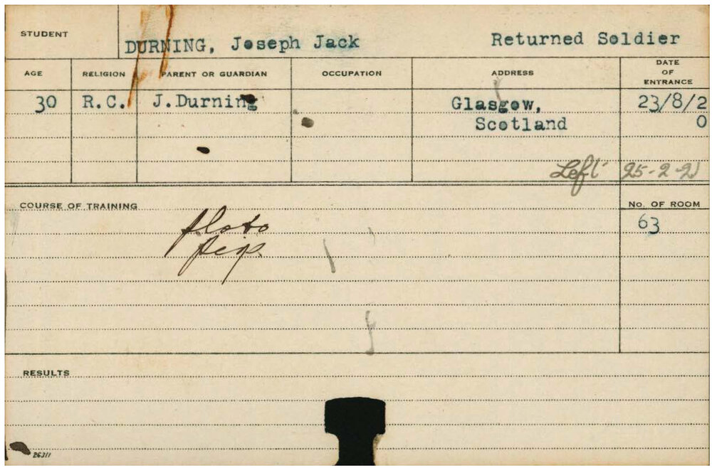 Durning, Joseph Jack (Short Course - Plots &amp; Pigs)