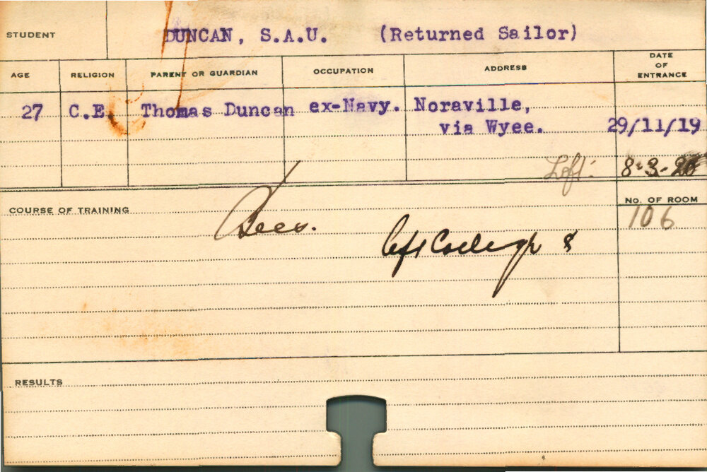 DUNCAN, SAU (Short Course - Bees)