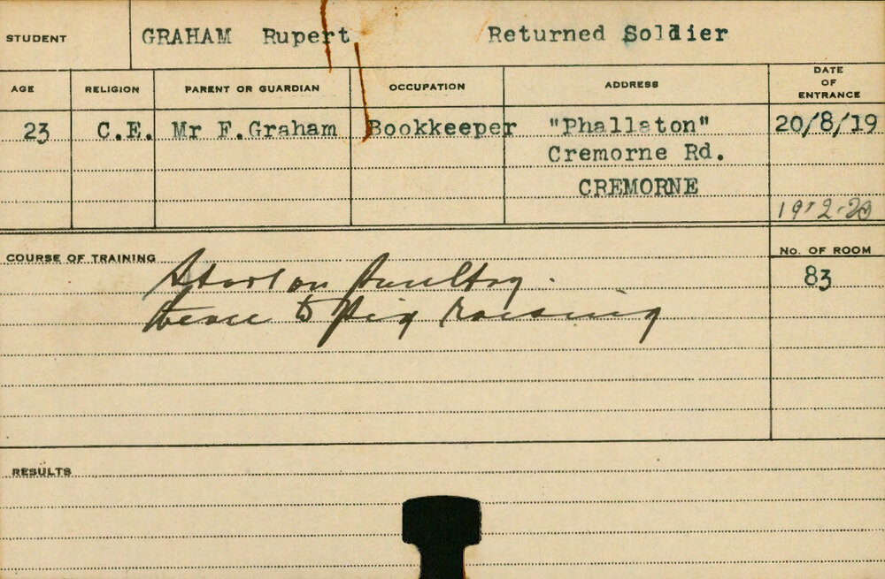 Graham, Rupert (Short Course - Poultry &amp; Pig Raising)