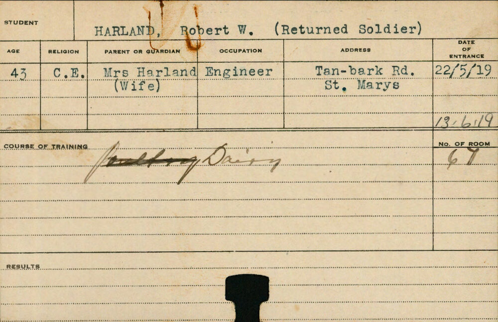 Harland, Robert W (Short Course - Dairy)