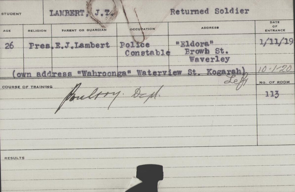 Lambert, JT (Short Course - Poultry)