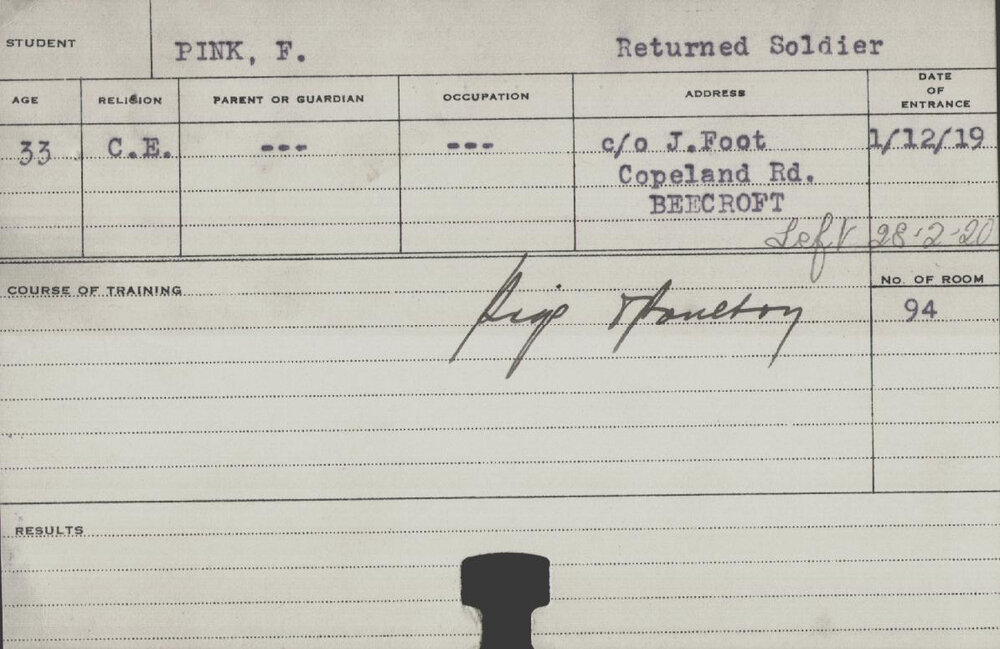 Pink, F (Short Course - Poultry &amp; Pigs)
