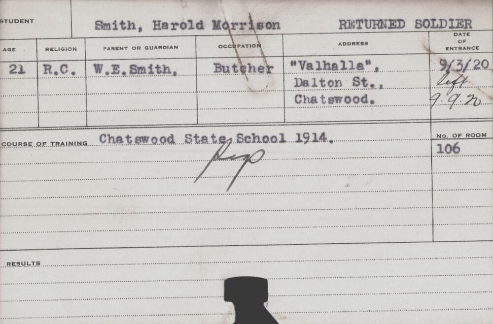 SMITH, Harold Morrison (Short Course - Pigs)