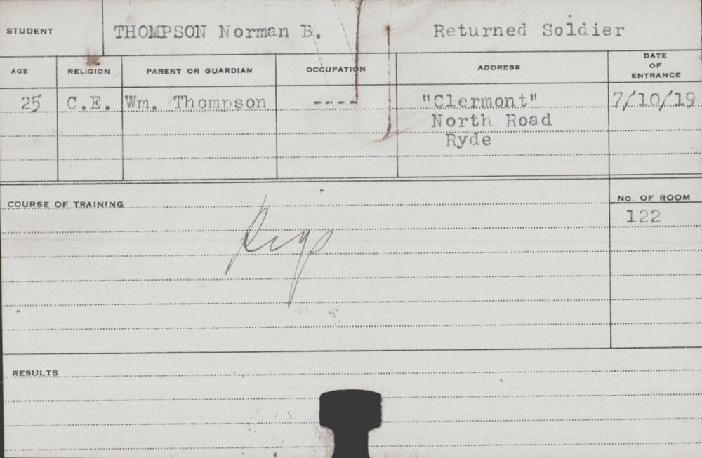 Thompson, Norman B (Short Course - Pigs)