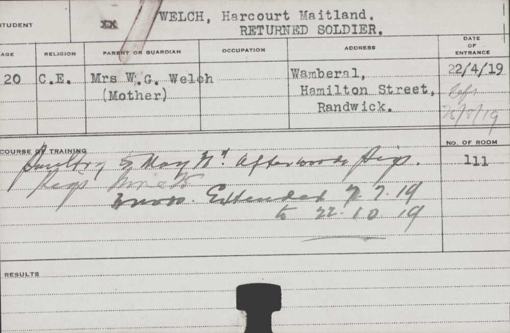 Welch, Harcourt Maitland (Short Course - Poultry &amp; Pigs)