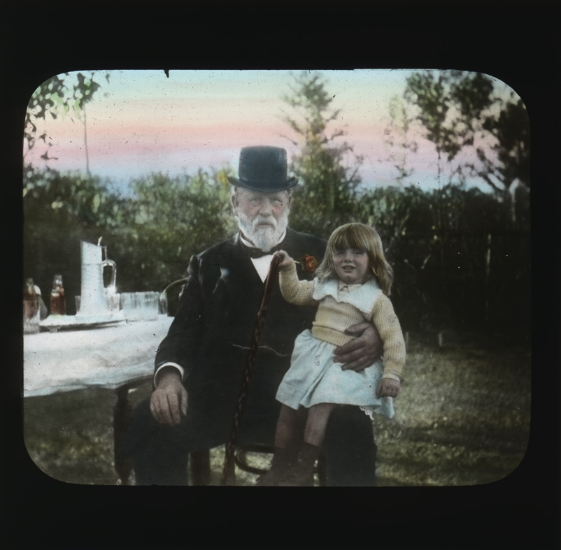 The Late Honourable Mr Sneddon and the son of the Principal Hawkesbury Agricultural College (HAC)