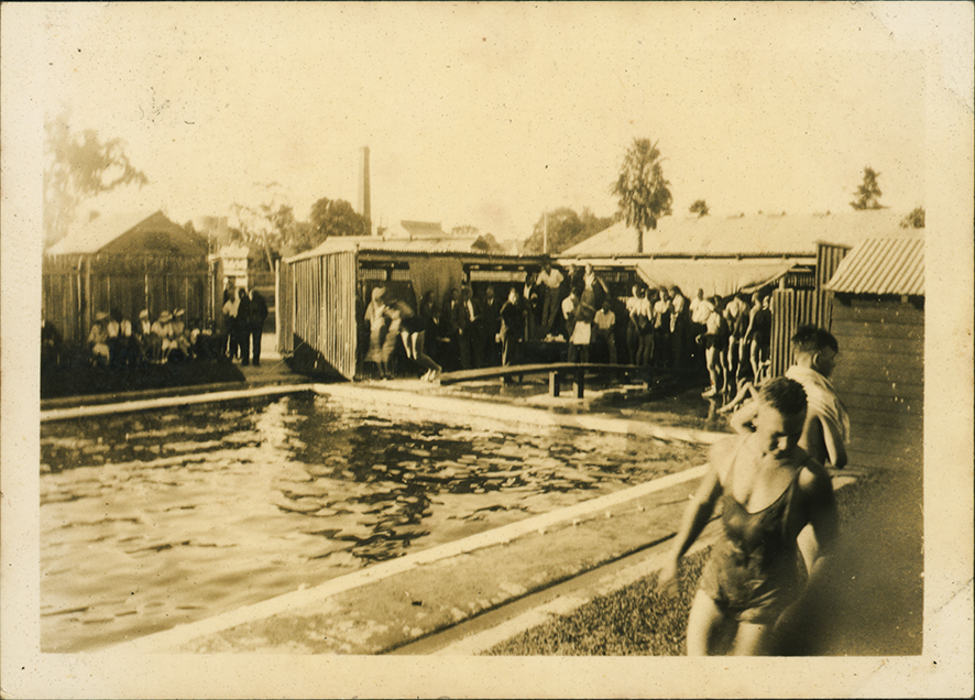Swimming Pool - Students Swimming and Diving [Hawkesbury Agricultural College (HAC)]