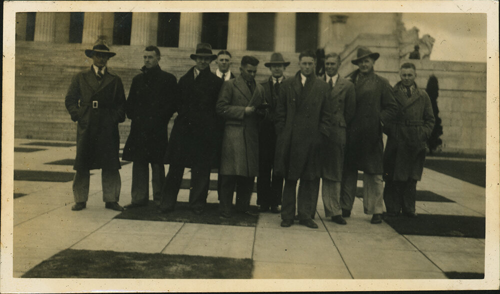 Hawkesbury Agricultural College (HAC) Rifle Team at the Melbourne War Memorial
