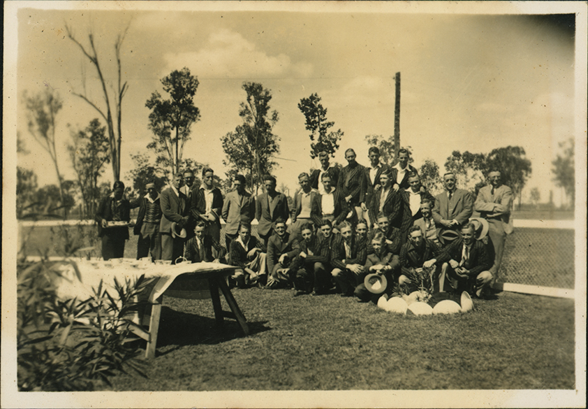 Group of students having tea