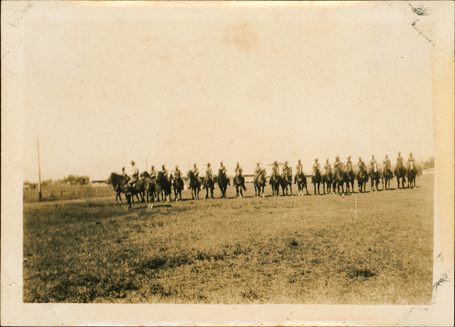 College Students in Uniform of the 4th Cavalry Mobile Veterinary Section [Hawkesbury Agricultural College (HAC)]