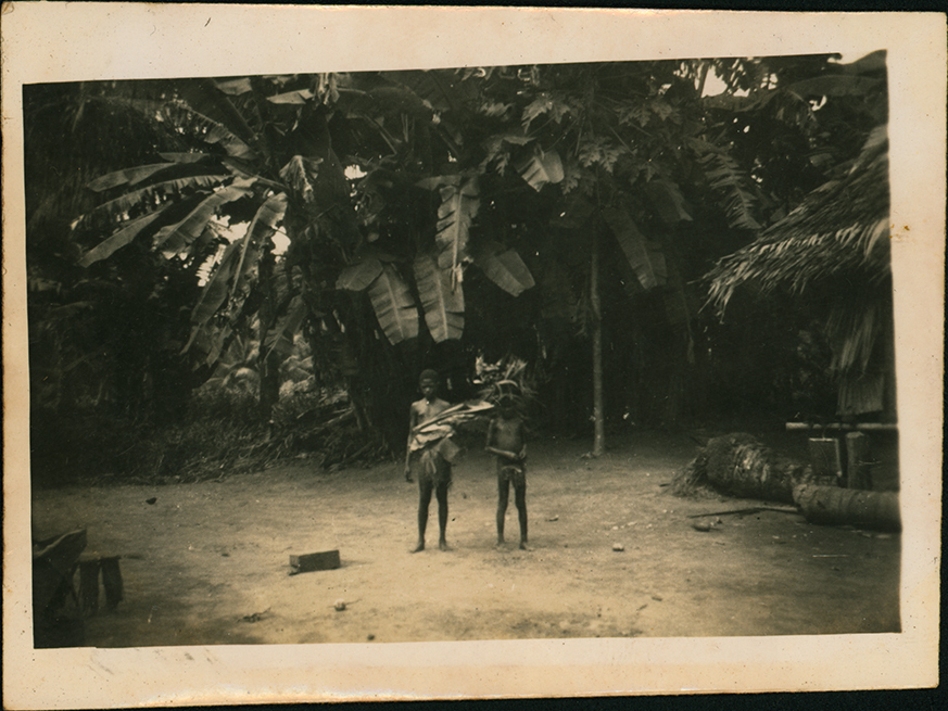 Two Native Children of Cassia Village (near Hoskins Airfield, New Britain Island, Papua New Guinea)