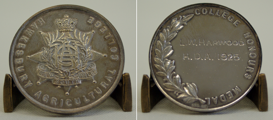 College Honours Medal - LW Harwood