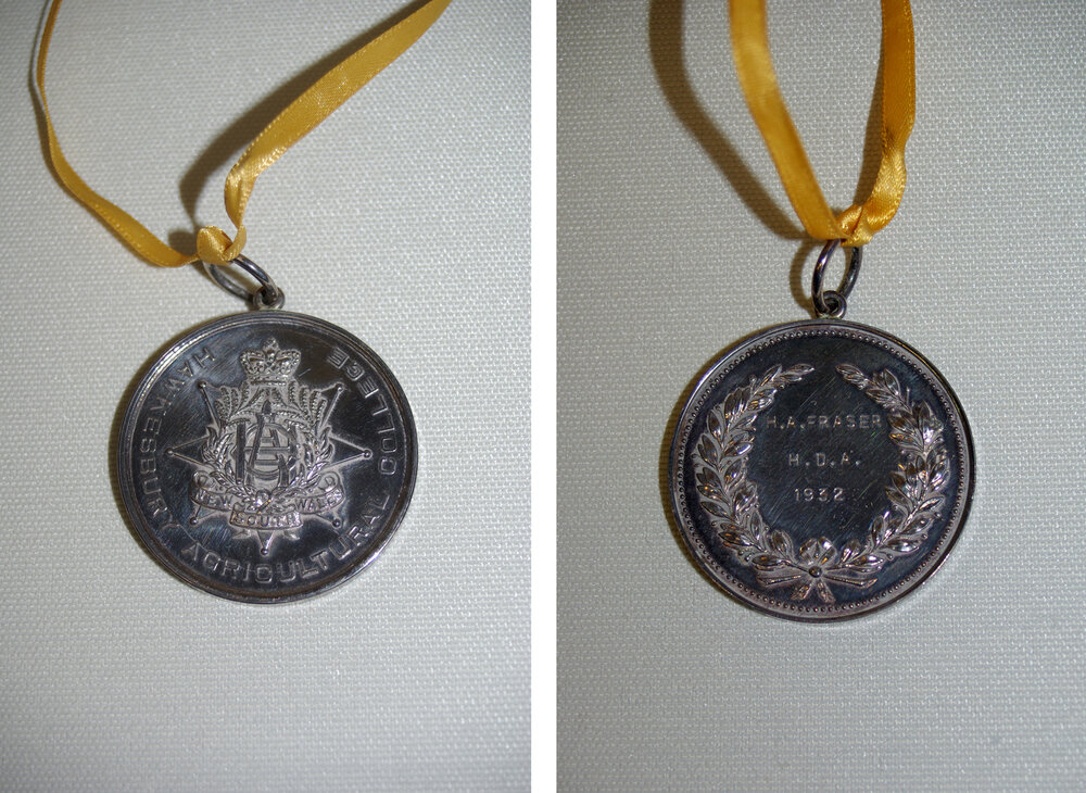 College Medal - HA Fraser (Hawkesbury Diploma of Agriculture)