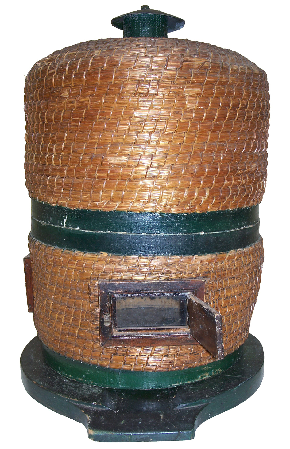 Apiary - Skep bee hive basket - with observation windows