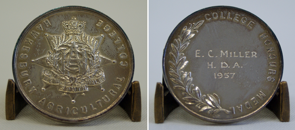 College Honours Medal - EC Miller