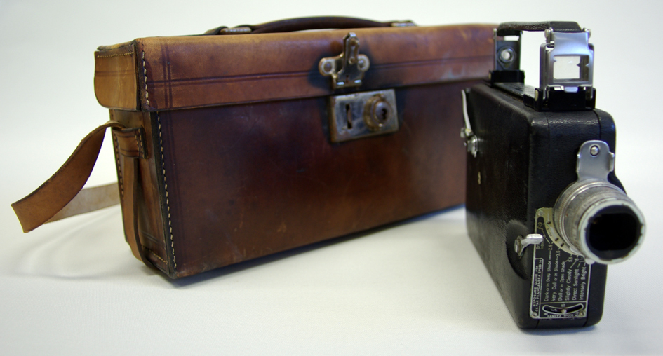 Kodak Movie Camera - Cine-Kodak Magazine 16mm with leather carry case