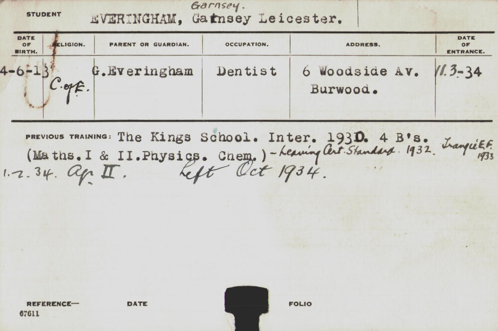 EVERINGHAM, Garnsey Leicester (Hawkesbury Diploma of Agriculture (HDA))