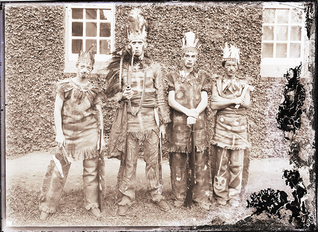 Empire Day - Students dressed up - Native Americans [Hawkesbury Agricultural College (HAC)]
