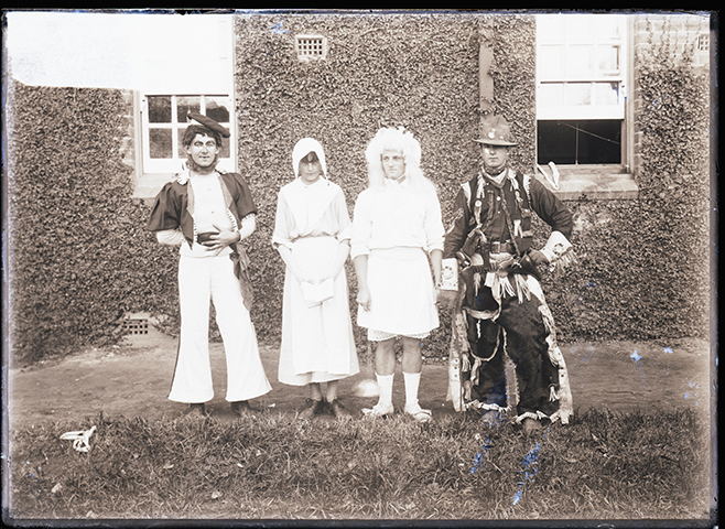 Students dressed up in costume, possibly for Empire Day celebrations [Hawkesbury Agricultural College (HAC)]