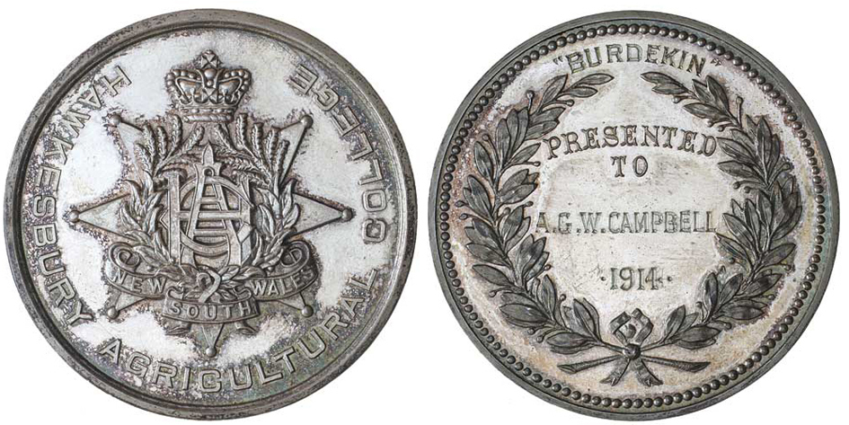 Burdekin Medal - Campbell, Albert GW - 1914