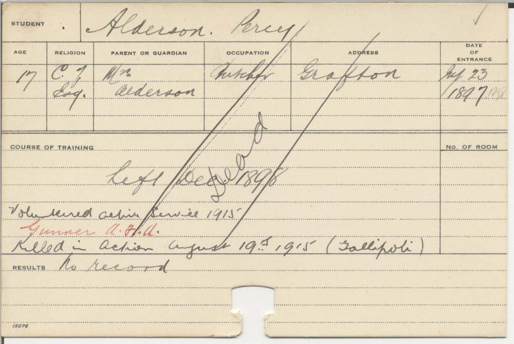 ALDERSON, Percy (Agriculture)