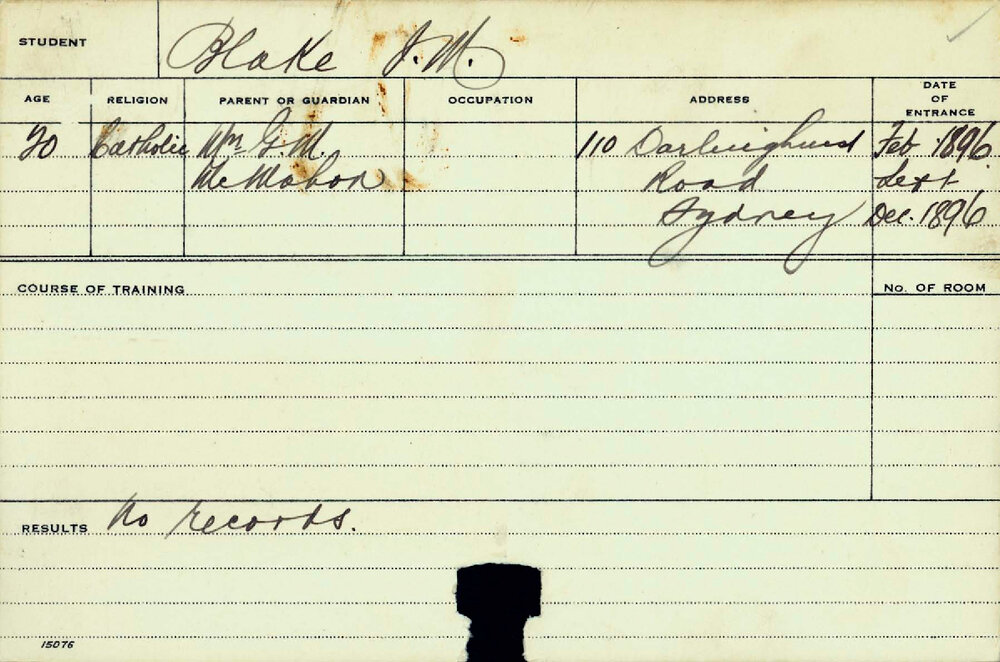 BLAKE, JM (Agriculture)