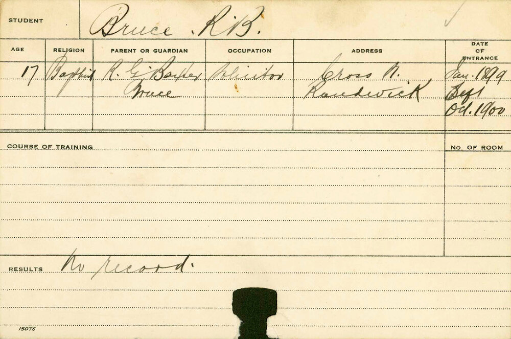 BRUCE, R Baxter (Agriculture)