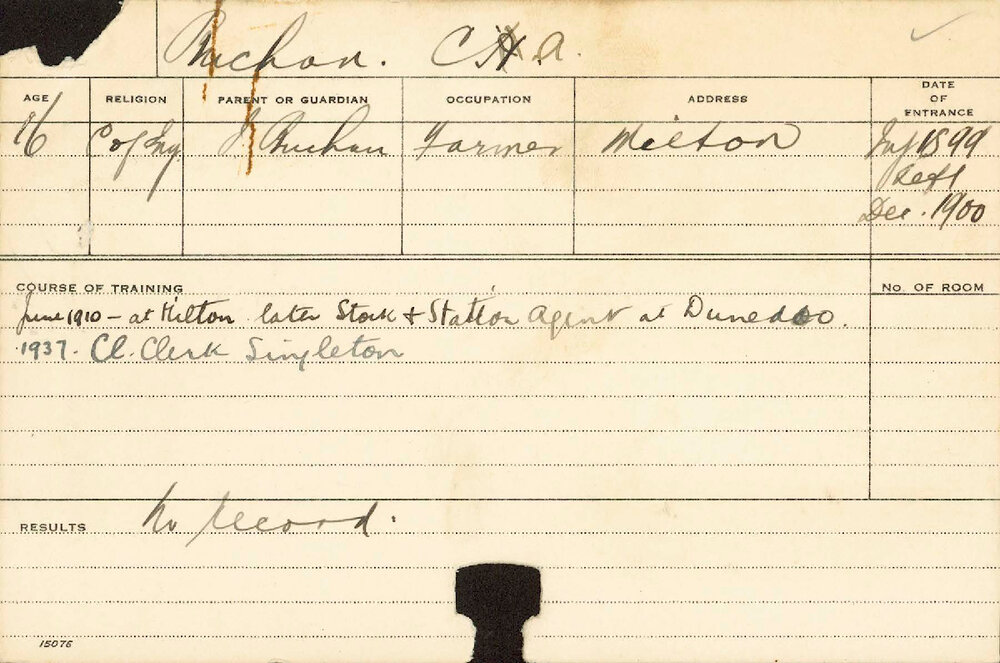 BUCHAN, Chas A (Agriculture)