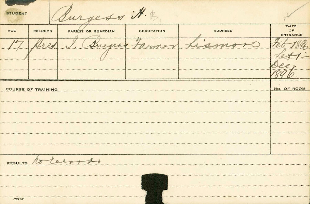 BURGESS, HB (Agriculture)