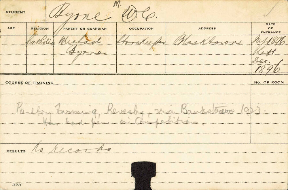 BYRNE, MC (Agriculture)