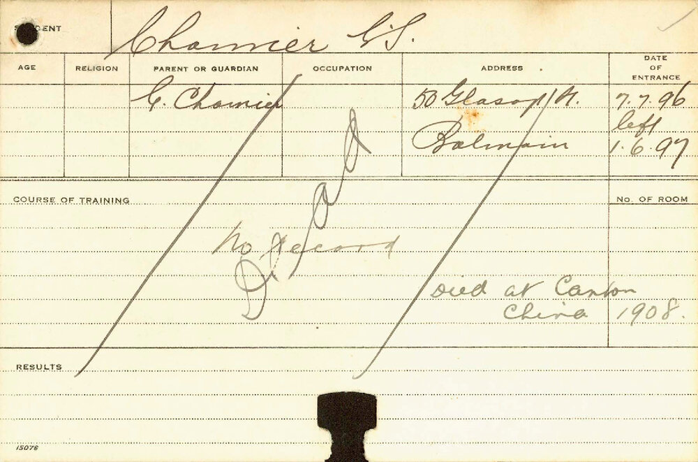 CHAMIER, George J (Agriculture)