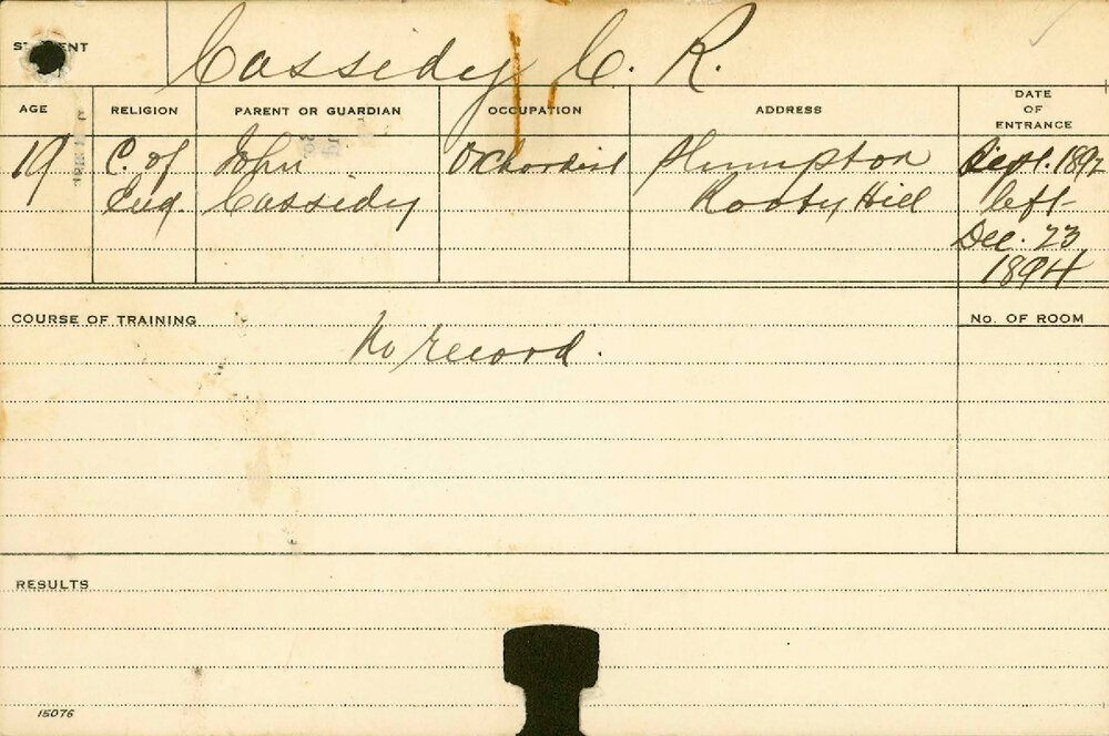 CASSIDY, CR (Agriculture)